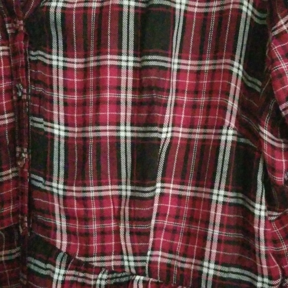 Torrid Plaid Shirtdress Plus Size 🆕️ V neck - Picture 4 of 7